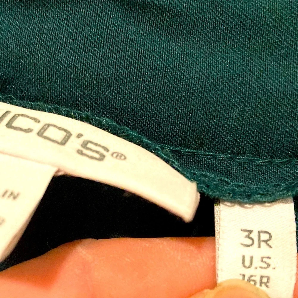 Chico’s Women’s Slacks Pants w/ Sequins Trim Sz. 16R - Picture 4 of 8